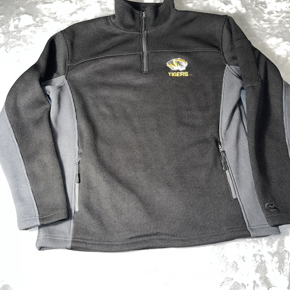 Missouri Tigers Colosseum Sweater/Jacket Black Tiger Logo Large NICE
